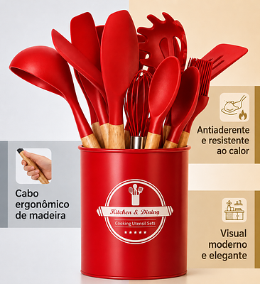 Kit Utensílios de Cozinha