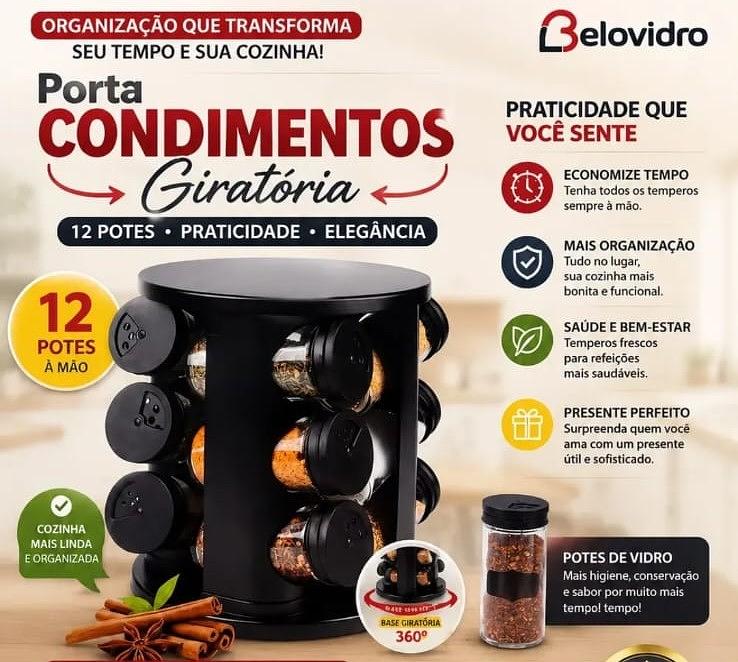 Porta Tempero Giratório 12 — foto 1