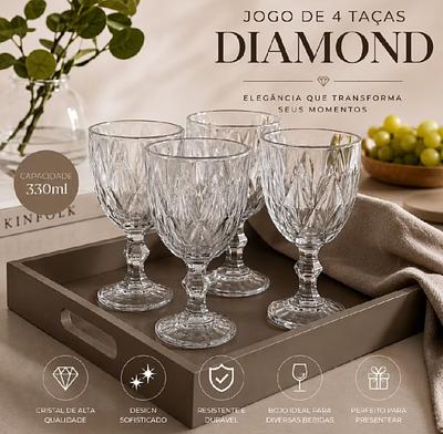 Jogo Taça Diamond Gamma