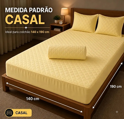 Capa Colchão Impermeável Casal