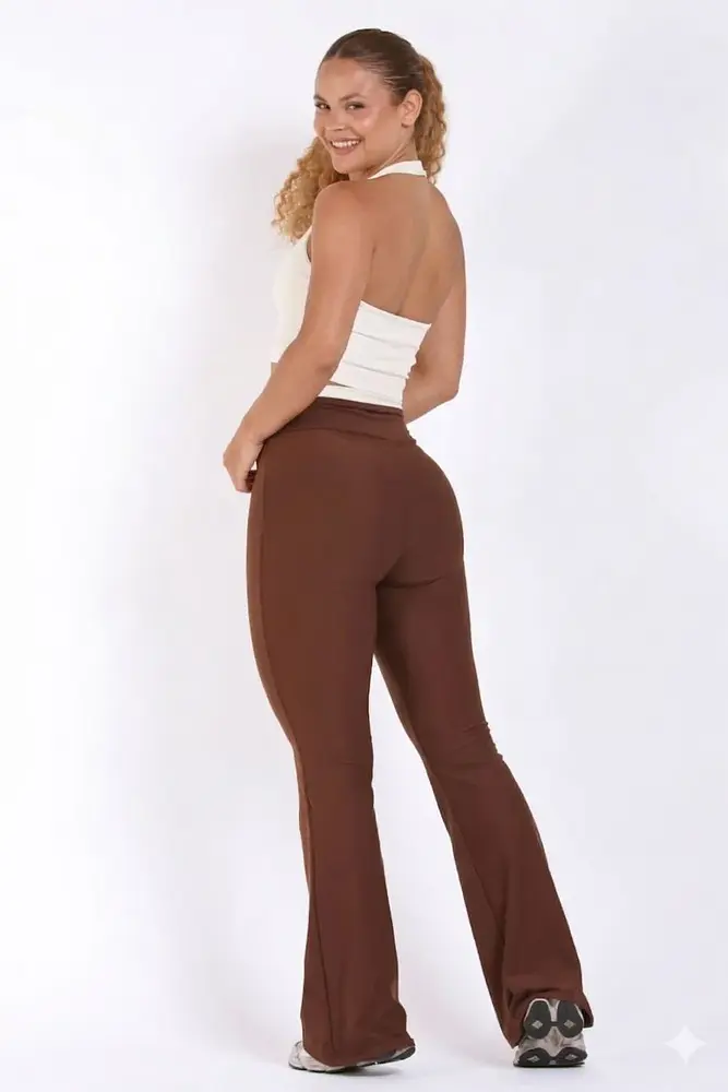 Conjunto Poliamida Calça Flare + Frente Única BicolorCor — foto 2