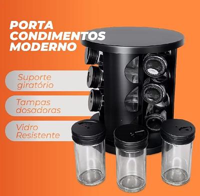 Porta Tempero Giratório