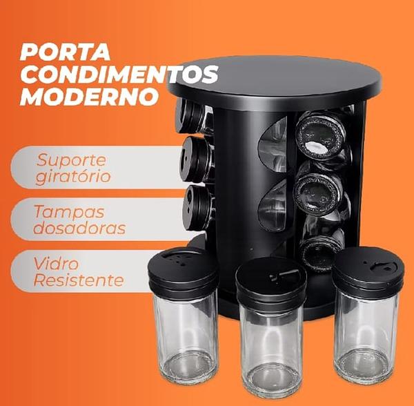 Porta Tempero Giratório