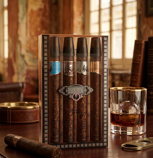 Kit de perfume charuto cubano 4un.
